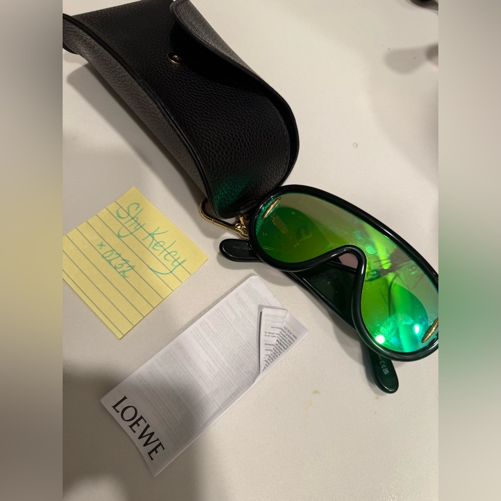 GUARANTEED AUTHENTIC**Paula's Ibiza Wave Anagram Mask Sunglasses, 140mm